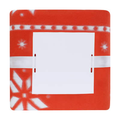 Picture of RPET CHRISTMAS BLANKET in Red.