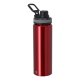 Picture of RECYCLED ALUMINIUM METAL SPORTS BOTTLE in Red