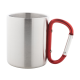 Picture of STAINLESS STEEL METAL MUG in Red
