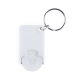 Picture of TROLLEY COIN KEYRING in White