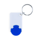 Picture of TROLLEY COIN KEYRING in Blue