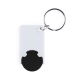 Picture of TROLLEY COIN KEYRING in Black