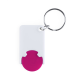 Picture of TROLLEY COIN KEYRING in Pink