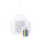 Picture of COLOURING APRON in White