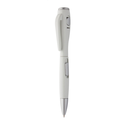 Picture of BALL PEN with Torch in White