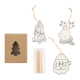 COLOURING CHRISTMAS TREE ORNAMENTS in Natural image 2