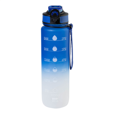 Picture of RPET MOTIVATIONAL BOTTLE in Blue