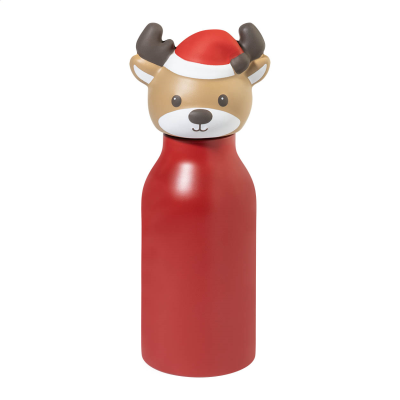 Picture of CHRISTMAS THERMAL INSULATED BOTTLE, REINDEER in Red