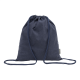 Picture of RECYCLED COTTON DRAWSTRING BAG in Dark Blue