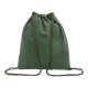 Picture of RECYCLED COTTON DRAWSTRING BAG in Green
