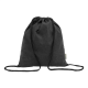 Picture of RECYCLED COTTON DRAWSTRING BAG in Black