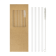 GLASS STRAW SET in Clear Transparent image 2