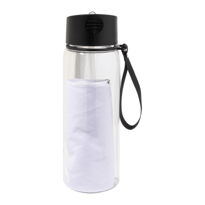Picture of RPET SPORTS BOTTLE with Towel in White