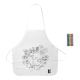 RPET COLOURING APRON in White image 2