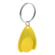 Picture of TROLLEY COIN KEYRING in Yellow