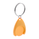 Picture of TROLLEY COIN KEYRING in Orange
