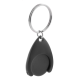 Picture of TROLLEY COIN KEYRING in Black