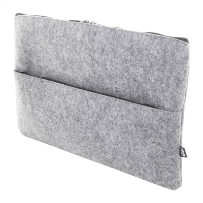 Picture of RPET FELT LAPTOP BAG in Grey.