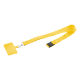 Picture of RPET MOBILE PHONE HOLDER LANYARD in Yellow