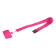 Picture of RPET MOBILE PHONE HOLDER LANYARD in Pink