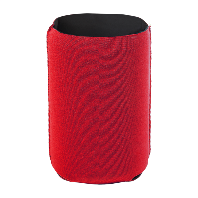 Picture of RPET CAN COOLER in Red