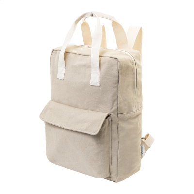 Picture of RECYCLED CANVAS BACKPACK RUCKSACK in Natural