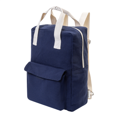 Picture of RECYCLED CANVAS BACKPACK RUCKSACK in Blue