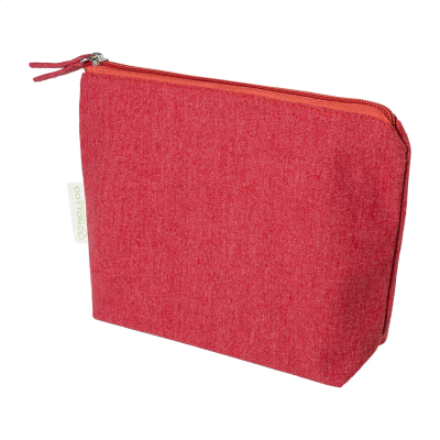 Picture of RECYCLED COTTON COSMETICS BAG in Red