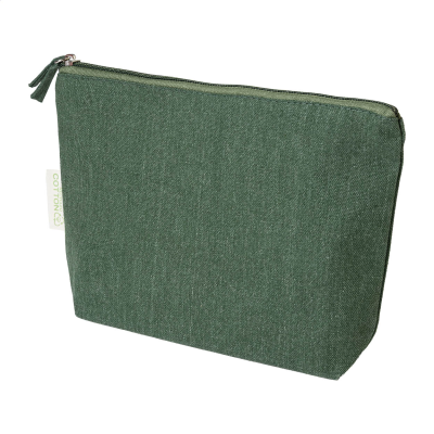 Picture of RECYCLED COTTON COSMETICS BAG in Green