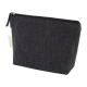RECYCLED COTTON COSMETICS BAG in Black image 2