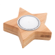 Picture of CHRISTMAS CANDLE, STAR in Natural