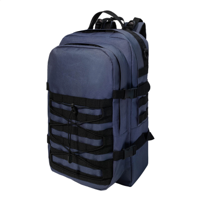 Picture of RPET OUTDOOR BACKPACK RUCKSACK in Dark Blue