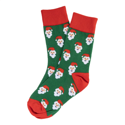 Picture of CHRISTMAS SOCKS, FATHER CHRISTMAS SANTA in Green