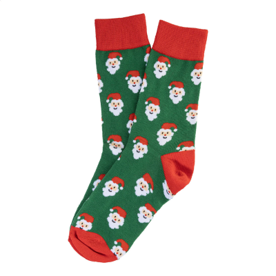 Picture of CHRISTMAS SOCKS, FATHER CHRISTMAS SANTA in Green