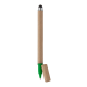 Picture of RECYCLED PAPER TOUCH BALL PEN in Green