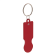 Picture of TROLLEY COIN KEYRING in Red
