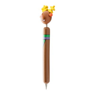 Picture of CARTOON PEN, REINDEER in Brown.