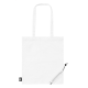 Picture of FOLDING RPET SHOPPER TOTE BAG in White