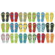 Picture of CUSTOMISABLE BEACH SLIPPERS in Multi Colour