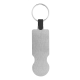 Picture of TROLLEY COIN KEYRING in Silver