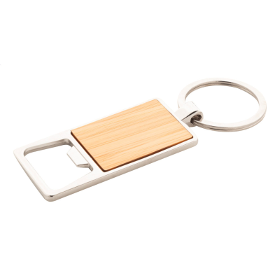 Picture of BOTTLE OPENER KEYRING in Natural.