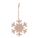 Picture of CHRISTMAS TREE ORNAMENT, SNOWFLAKE in Natural