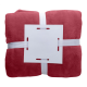 Picture of FLANNEL BLANKET in Burgundy