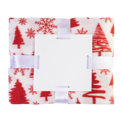 Picture of RPET CHRISTMAS BLANKET in White