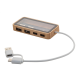 Picture of CLEAR TRANSPARENT USB HUB in Natural