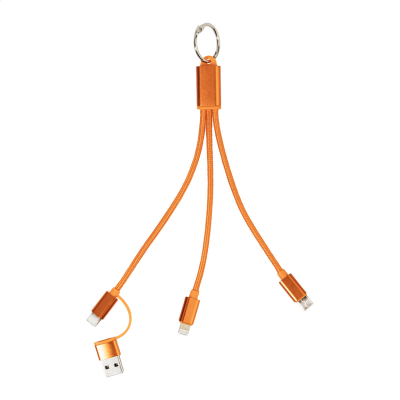Picture of KEYRING USB CHARGER CABLE in Orange