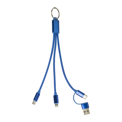 Picture of KEYRING USB CHARGER CABLE in Blue