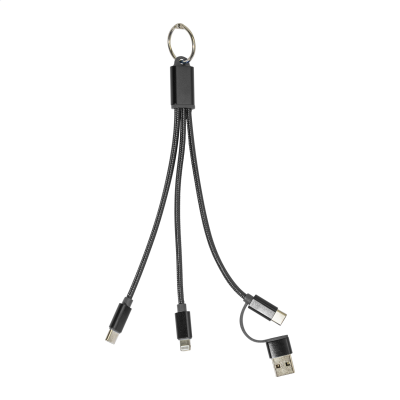 Picture of KEYRING USB CHARGER CABLE in Black