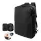 VACUUM COMPRESSION BACKPACK RUCKSACK in Black image 2
