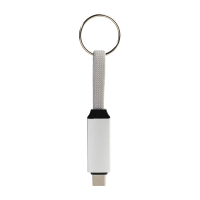 Picture of KEYRING 60W USB-C CABLE in Silver